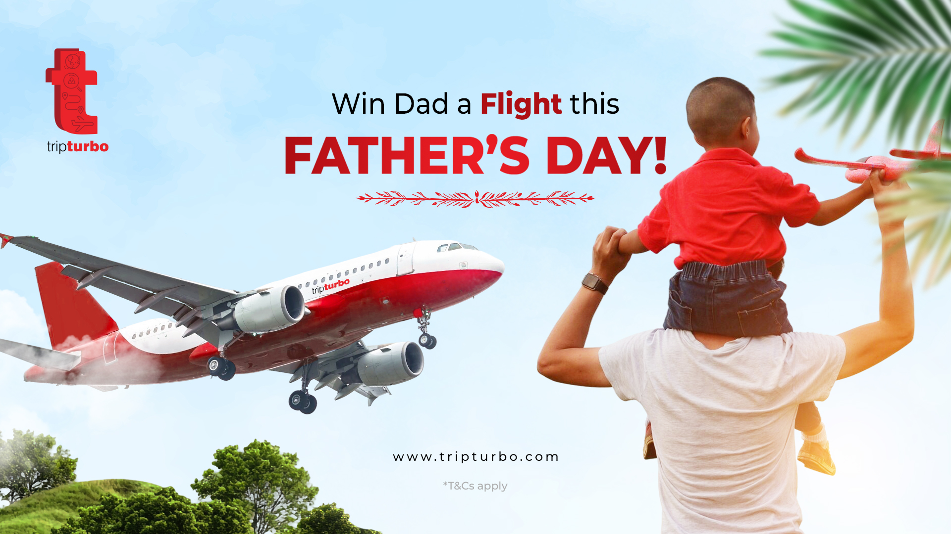 Father's Day Giveaway: Get a Chance to Win a FREE Domestic Flight